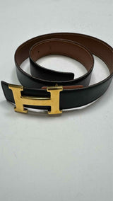 Hermes Reversible 32mm "H" Buckle Belt