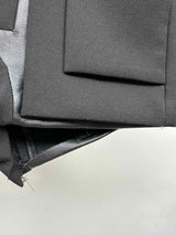 Rad Hourani Hybrid Layered Leather Shorts