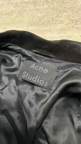 Acne Studios Leather-sleeve Suede Jacket