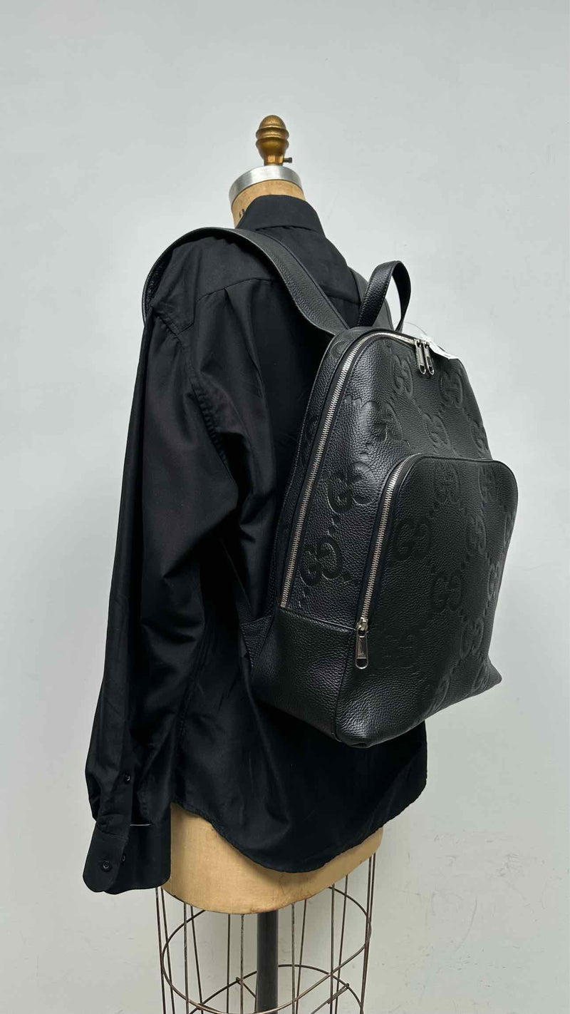 Gucci GG-embossed Leather Backpack