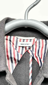 Thom Browne Striped Towel Chesterfield Coat