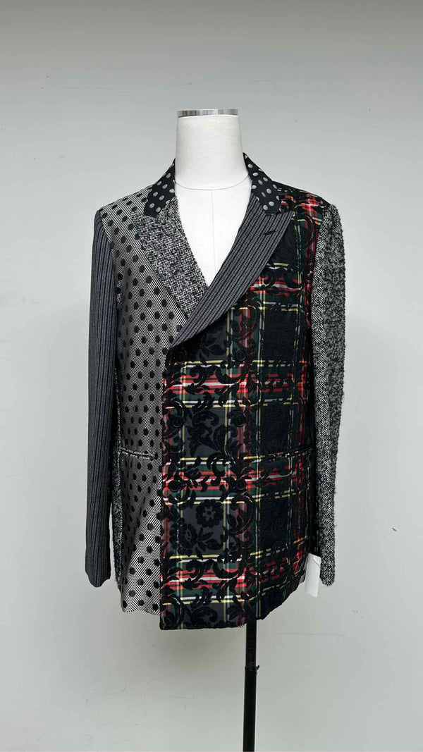 Comme Des Garçons Homme Plus Multi Pattern Switching Jacket