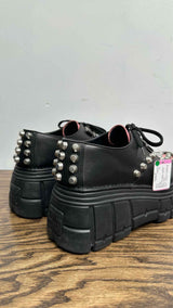 Miu Miu Bicolor Studded Platform Derby