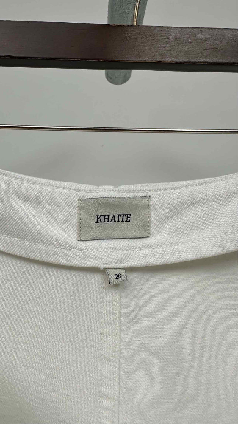 Khaite Renta Wide Denim Skirt