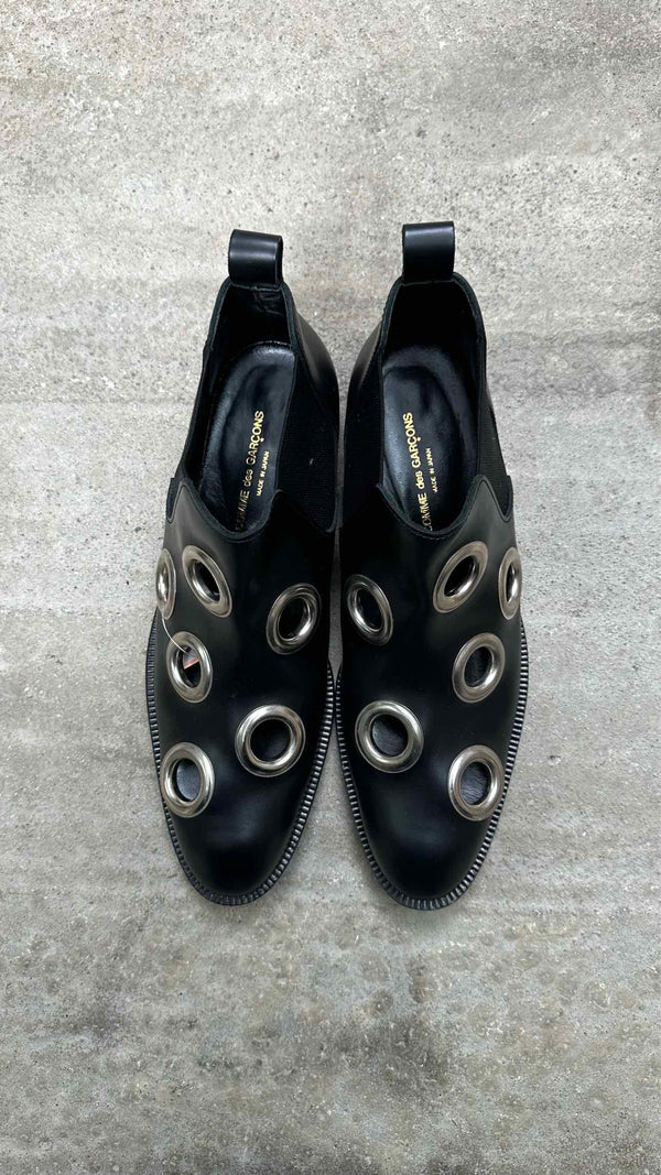 Comme Des GarÃ§ons Metal Ring Gooment Boots