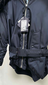 PRADA Re-nylon Shearling Lining Feather Bomber Jacket