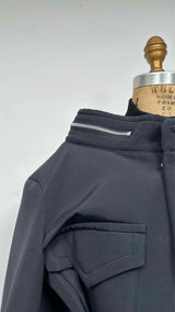 Sacai Oversized Short Wool Melton Jacket Dress