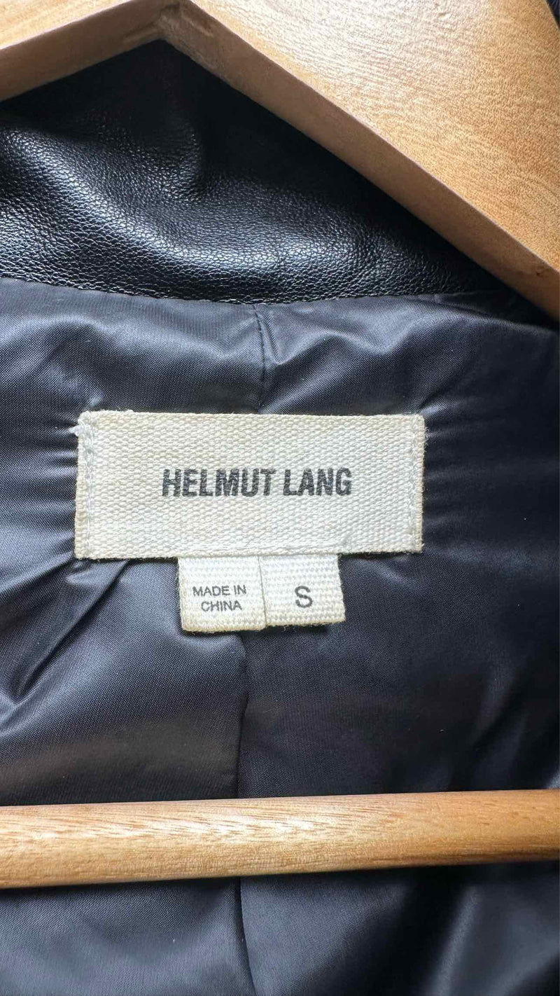 Helmut Lang Leather Down Jacket