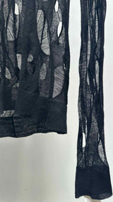 Ann Demeulemeester Egil Perforated Holes Knit Sweater