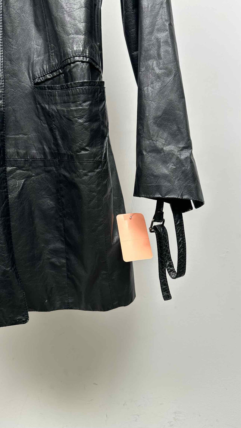 Ann Demeulemeester Leather Coat