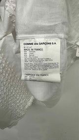 Comme Des Garcons Shirt S/S Eyelet Embroidered Shirt