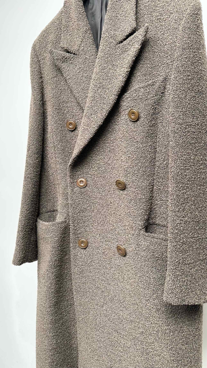 Acne Studios Oversized Double-breasted Towel Long Coat