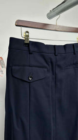 Noir Kei Ninomiya Drop-Crotch Cropped Wool Pants