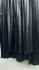 Noir Kei Ninomiya Asymmetrical Pleated Quilted Skirt