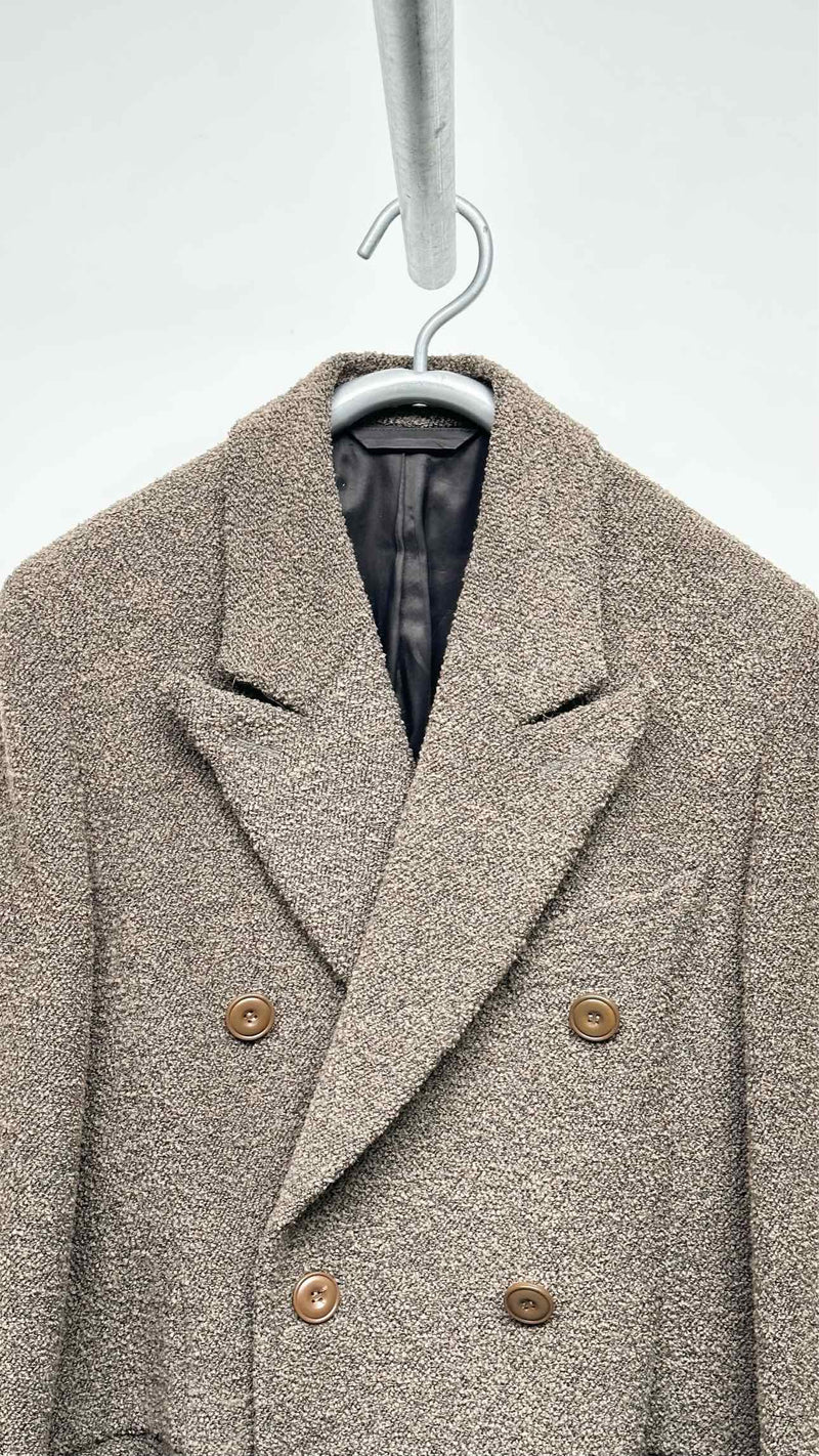 Acne Studios Oversized Double-breasted Towel Long Coat