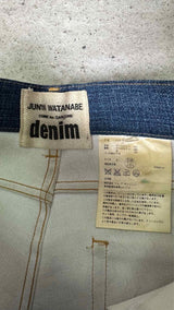 Junya Watanabe Denim Trompe L'oeil Flat Wide Jeans