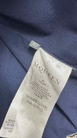 Alexander McQueen Embroidered Denim Tail Coat