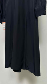 Miu Miu L/S Embroidered Patched Silk Dress