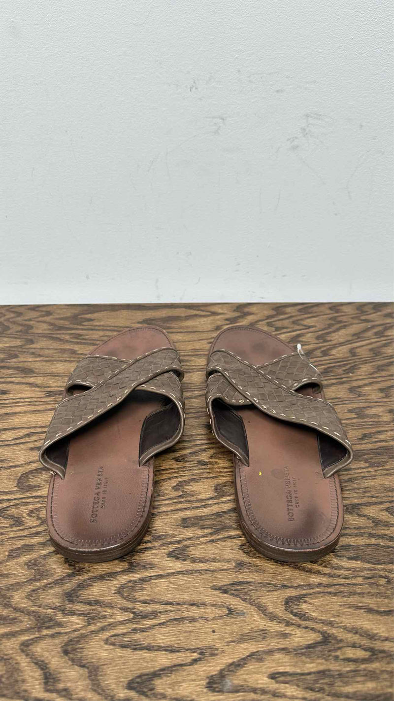 Bottega Veneta Woven-Leather Sandals