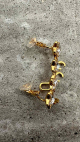 Gucci Crystal-star Script Earrings