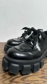 PRADA Monolith Brushed Leather Shoes