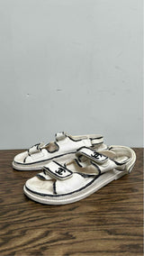 Chanel CC Logo Dad Sandals