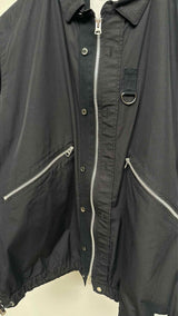 Sacai X Thomas Mason Zip-up Poplin Shirt