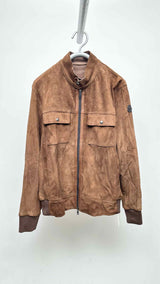 Moncler Suede Bomber Jacket