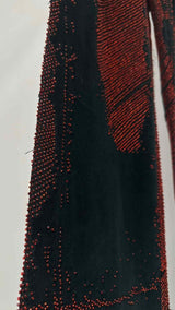 Jean Paul Gaultier "Vampire" Blood Drip Velvet Pants