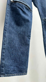 Sacai Zip-detailed Belted Jeans