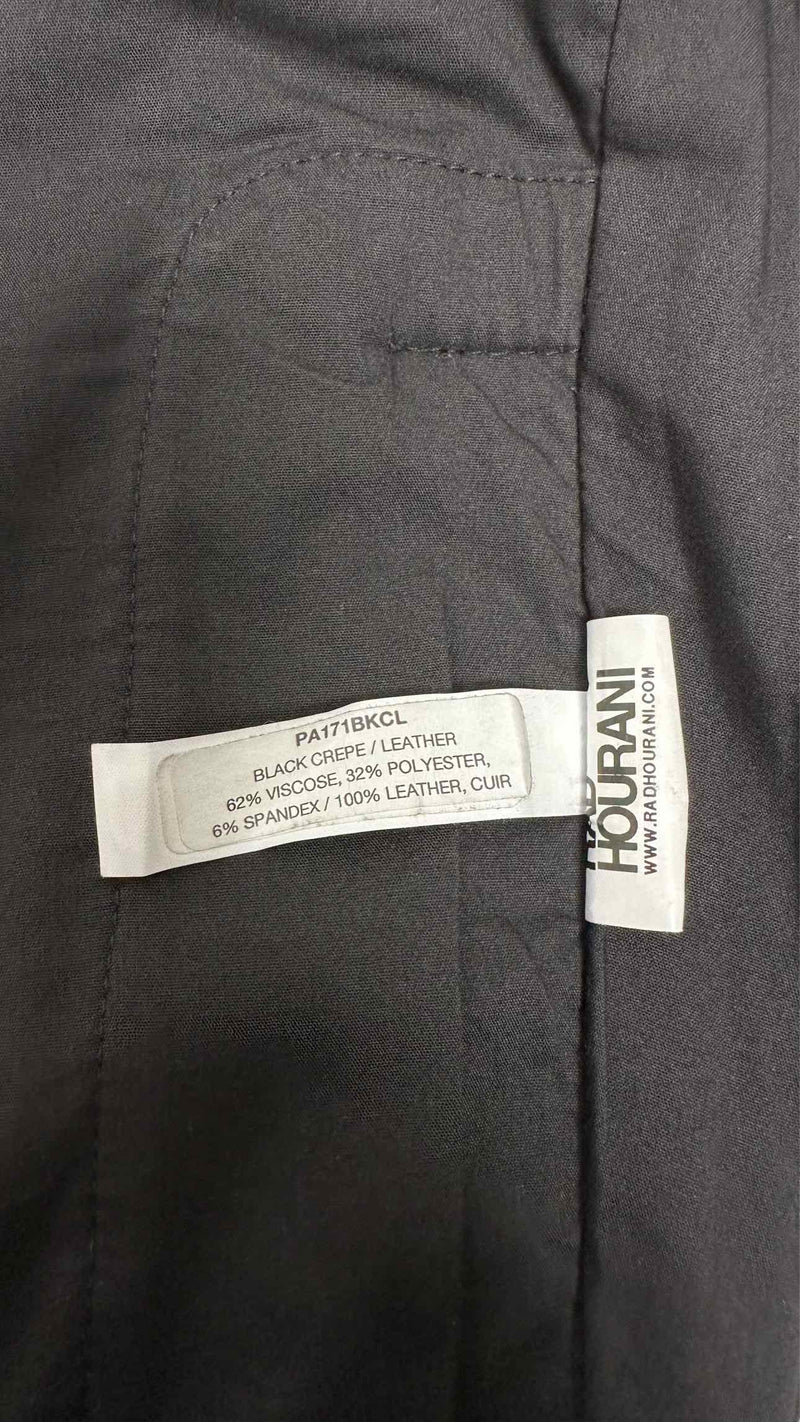 Rad Hourani Hybrid Layered Leather Shorts