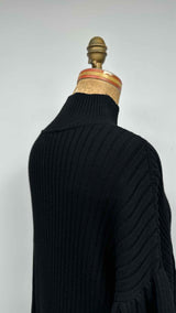 Simone Rocha Oversized High-neck Puff-Rib Sleeve  Sweater