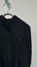 Elena Dawson Pleated-botom Hacking Long Coat