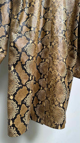 Supreme Leather Snake Trench Coat