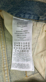 Margiela Distressed Short Denim Shorts