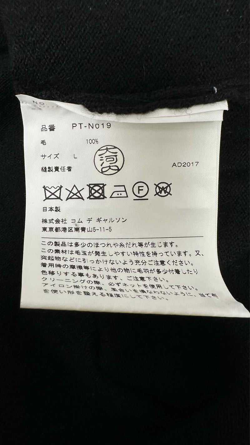 Comme Des Garcons Homme Plus Wavy-paneled Sweater