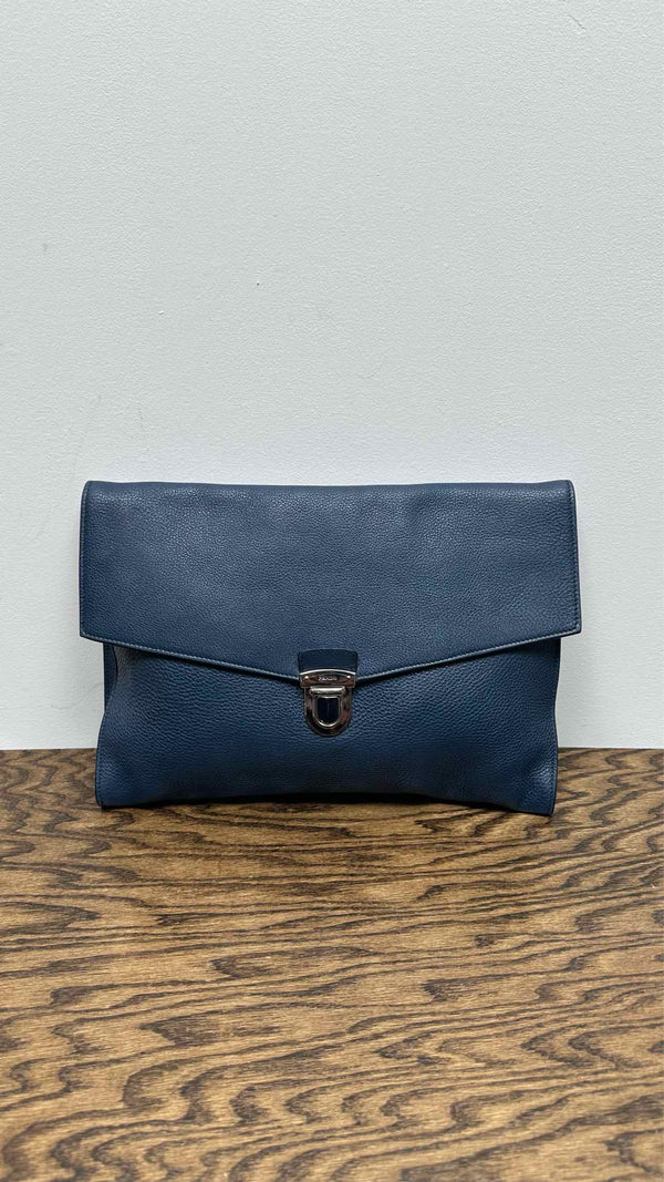 Prada Logo Leather Clutch Bag