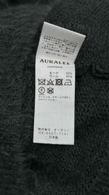 AURALEE Brushed Super kids Mohair Polo Sweater