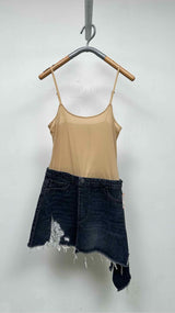 JW Anderson Deconstructed Hybrid Asymmetrical Mini Dress