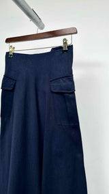 Comme Des Garcons Waist-slit Reconstructed Long Skirt