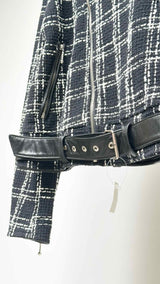 Ernest W. Baker Check Perfecto Biker Jacket