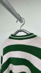 Raf Simons Cropped Border Disturb Sweater