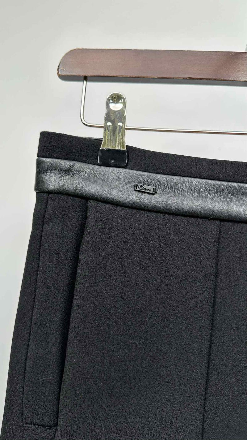 Rad Hourani Hybrid Layered Leather Shorts