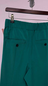 Issey Miyake Pleated-waist Flare Wide Back-slit Wide Easy Pants