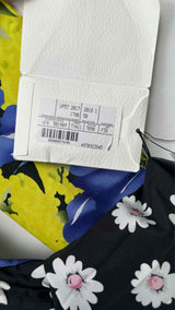 Balenciaga L/S Hybrid Multi-floral Pleated Dress