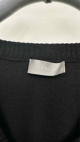 Dior Homme Leather-shoulder Asymmetrical Sweater