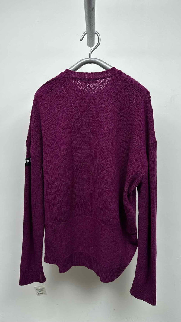 Raf Simons Oversized Patched Cable Sweater