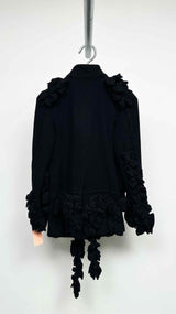 Boiled Wool Ruffle Comme Des Garcons Jacket