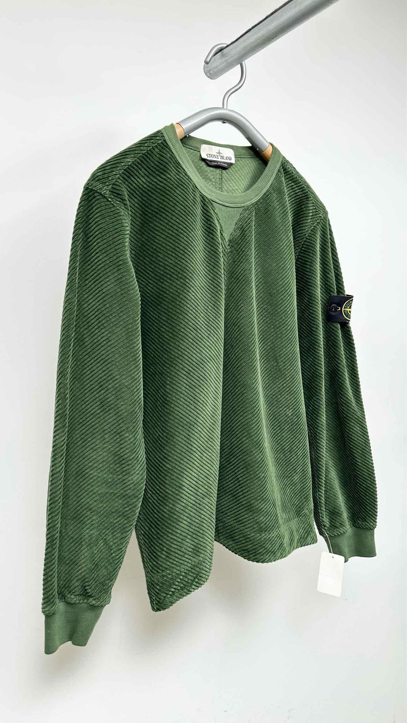 Stone Island Corduroy Elbow-patched Sweatshirt