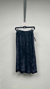 Issey Miyake Velvet Asymmetrical-button Long Easy Skirt